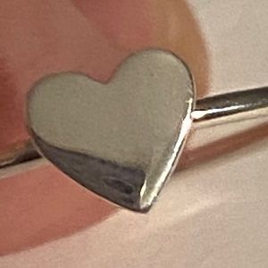 Sterling Silver Heart Ring Size 8 New